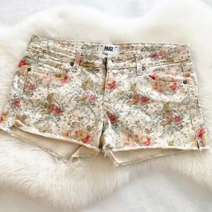 Paige Denim Cutoffs Floral